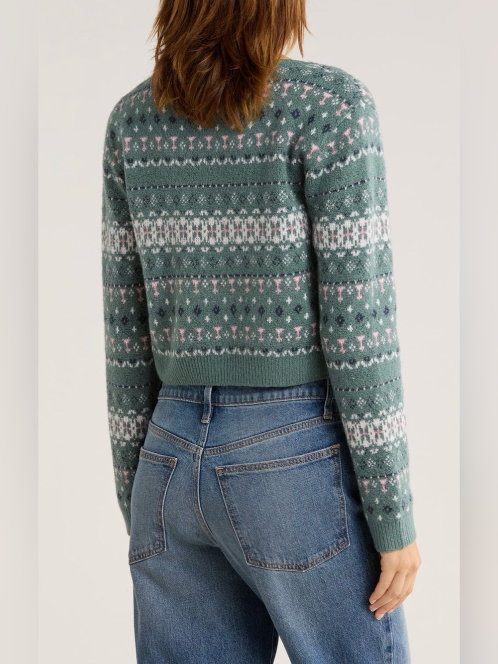 Abound Fair Isle Cardigan
in Green Sol Fairisle - Picture 2 of 4
